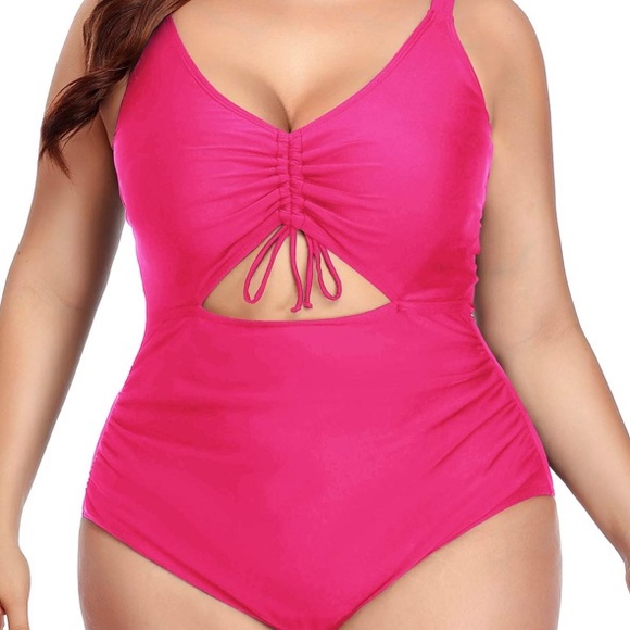 DACI hot pink cut out one piece 👙 - Picture 1 of 8